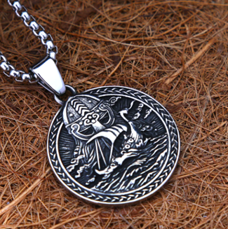 Viking Ship Pendant Necklace